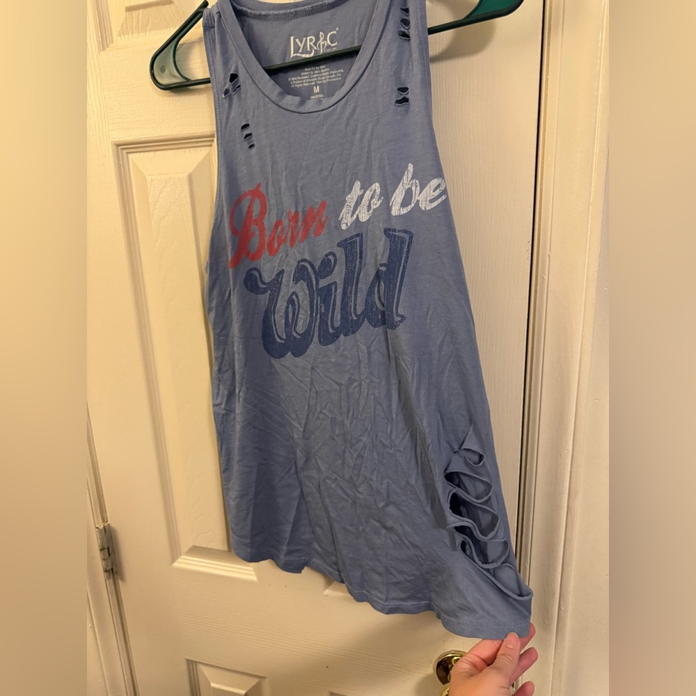 Blue Graphic Tank Top - Picture 2 of 3